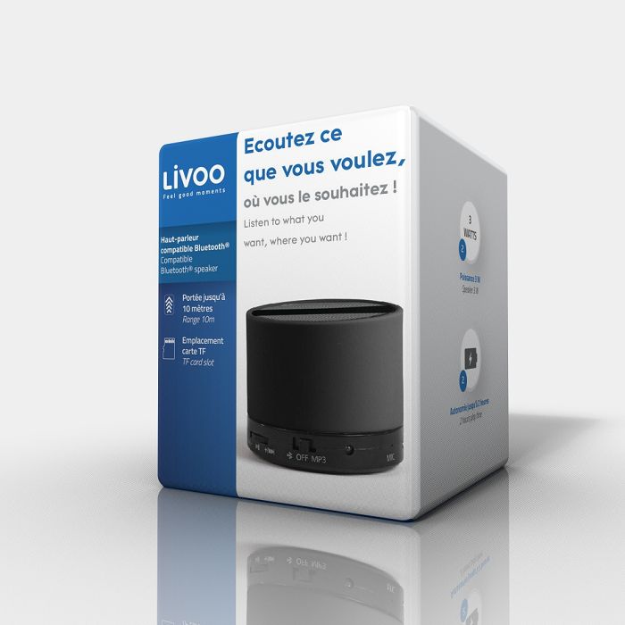  Enceinte compatible Bluetooth® - Noir