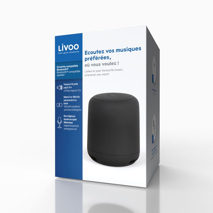  Enceinte compatible Bluetooth® - Noir