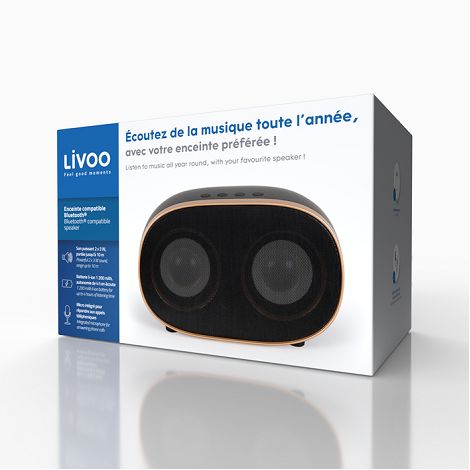  Enceinte compatible Bluetooth® - Cuivré