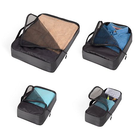  Lot de 4 cubes organisateur de voyage