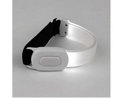 Bracelet lumineux blanc rechargeable