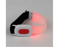 Bracelet lumineux rouge rechargeable