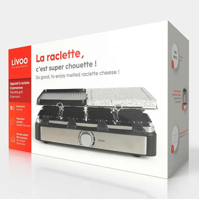  Appareil à raclette 8 personnes