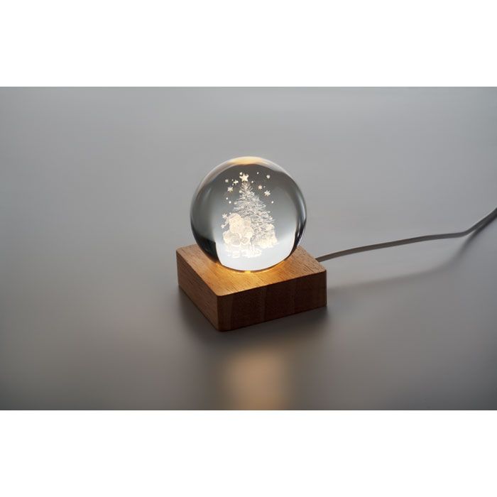  Boule de Noël verre avec LED