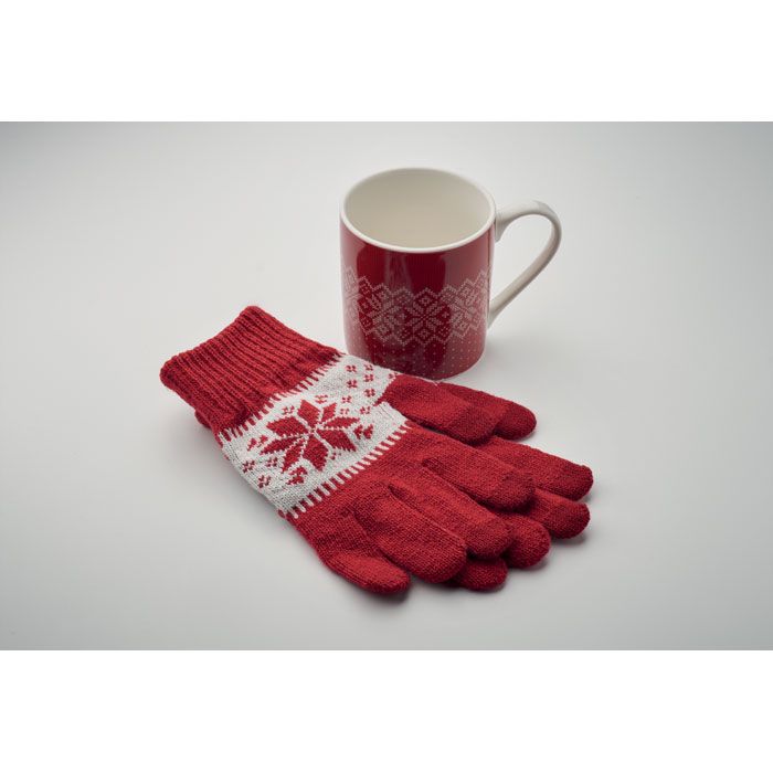  Set mug et gants hiver