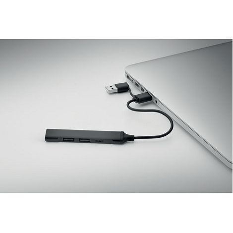  Hub USB 4 ports 19 cm