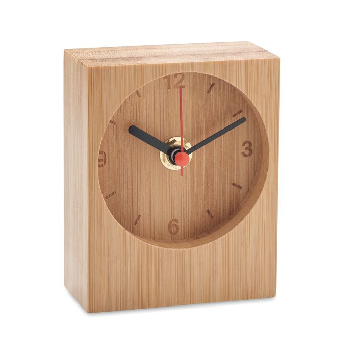  Horloge de table en bambou