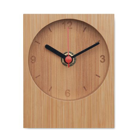  Horloge de table en bambou