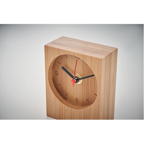  Horloge de table en bambou