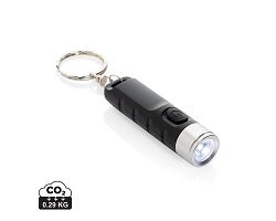 Porte-clés lampe torche charge USB en plastique RCS Globix