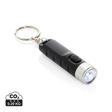  Porte-clés lampe torche charge USB en plastique RCS Globix