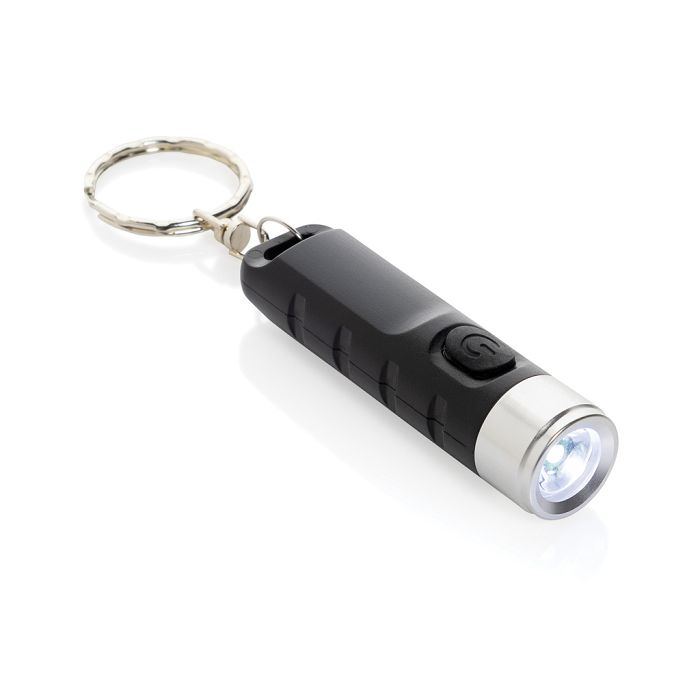  Porte-clés lampe torche charge USB en plastique RCS Globix