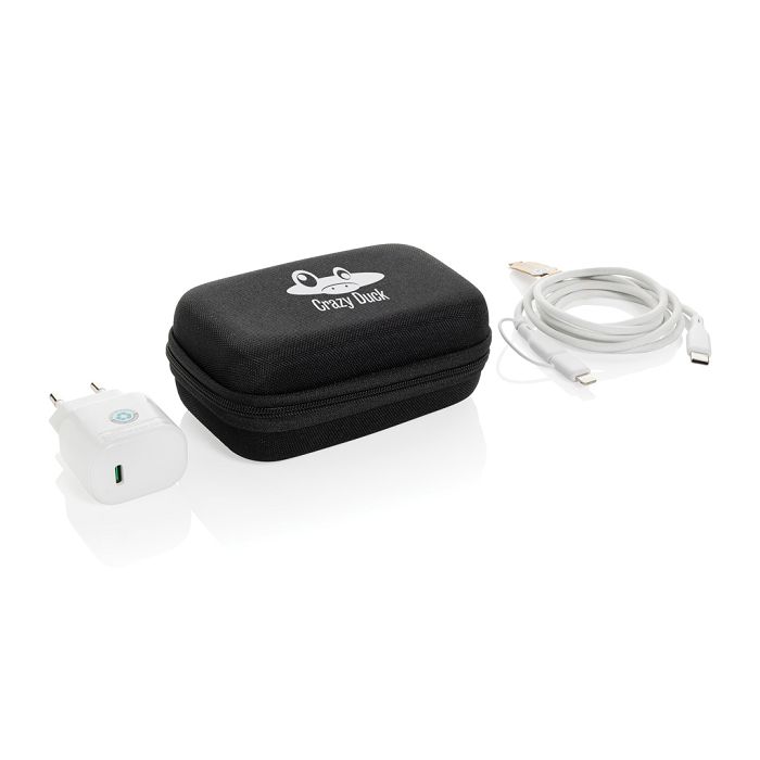  Set de 3 chargeurs 20W et type C en PET recyclé RCS Surge