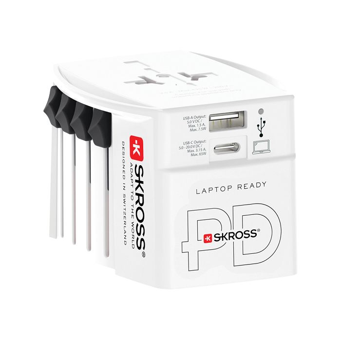  SKROSS Adaptateur de voyage universel MUV 65W PD avec USB